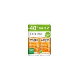 Weleda Duo Déodorant Roll-On 24H Argousier - 2 X 50 ml - Flacon-Bille 2 x 50 ml