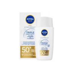 Nivea Sun UV Face Specialist Triple Protect Solaire Peaux Normales à Mixtes SPF50+ 40 ml - Flacon 40 ml