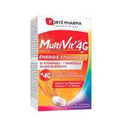 Forté Pharma Multivit 4 G Énergie Effervescent 30 Comprimés - Boîte 30 Comprimés Effervescents