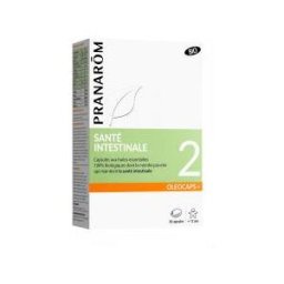 Pranarôm Oléocaps+ 2 Santé Intestinale Bio Aux Huiles Essentielles Pures et Naturelles 30 Capsules - Boîte 30 Capsules