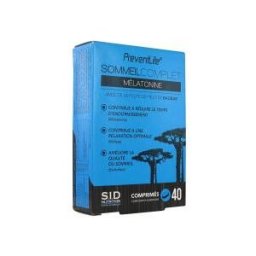 S.i.d Nutrition Sommeil Complet Mélatonine 40 Comprimes - Boîte 40 comprimés