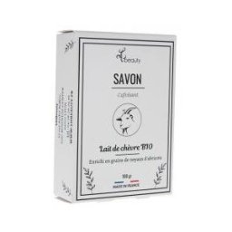 Lhbeauty Savon au Lait de Chèvre Bio Exfoliant - Pain 100 g