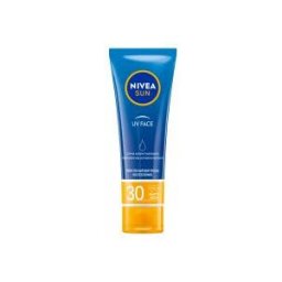 Nivea Sun UV Face Crème Solaire Hydratante Tout Types de Peaux SPF30 50 ml - Tube 50 ml
