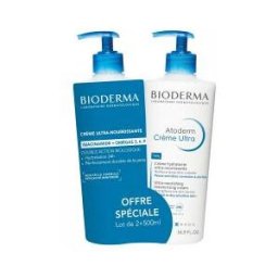 Bioderma Atoderm Crémé Ultra 500 ml Lot de 2 - Lot 2 x 500 ml