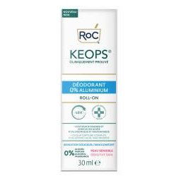 RoC Keops Déodorant Roll-On Peau Sensible 0% Aluminium 30 ml - Flacon-Bille 30 ml