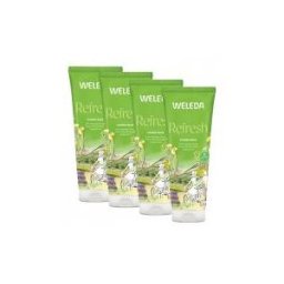 Weleda Crème de Douche Vivifiante au Citrus Fraîcheur et Bonne Humeur Lot de 4 x 200 ml - Lot 4 x 200 ml