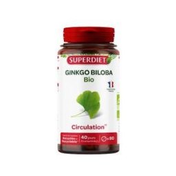 Superdiet Ginkgo Biloba Bio - 80 Comprimés - Pot 80 comprimés