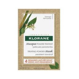 Klorane Galanga — Masque-Poudre Traitant Antipelliculaire au – Pellicules Persistantes 8 U - Etui 8 sachets de 3 g