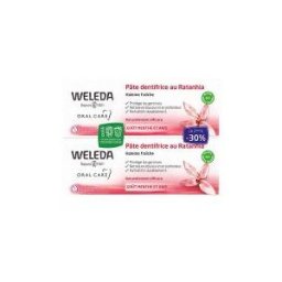 Weleda Duo Pâte Dentifrice au Ratanhia - 2 X 75 ml - Lot 2 x 75 ml