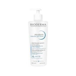 Bioderma Atoderm Gel-Crème Hydratant Anti-Démangeaisons Visage et Corps Peau Sujette à l'Eczéma Atopique 500 ml - Flacon-Pompe 500 ml