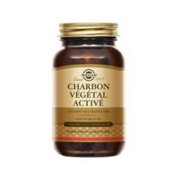 Solgar Charbon Végétal Activé 100 Gélules Végétales - Flacon 100 gélules