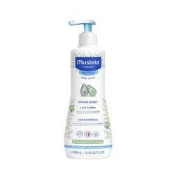 Mustela Hydra Bébé Lait Corps à l'Avocat Bio 500 ml - Flacon-Pompe 500 ml