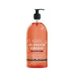 BeauTerra Gel Douche Surgras 3en1 Parfum Ambre 1 L - Flacon-Pompe 1000 ml