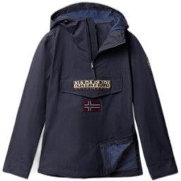 Veste imperméable à capuche Napapijri Rainforest Bleu 2XL Homme