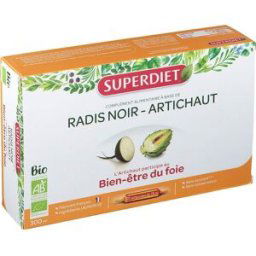 Baule Volante & Fior di Loto SuperDiet Radis Noir Artichaut Bio 20 Ampoules