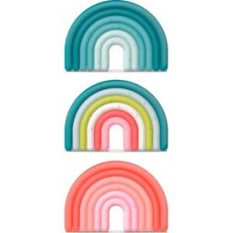 Suavinex Anneau De Dentition Silicone Arc-En-Ciel +0 Mois Étape 1