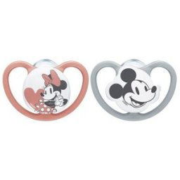 Nuk Space Mickey Minnie Sucette 0-6M 2 Unités