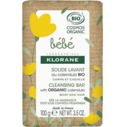 Klorane Bebé Jabón Sólido Cuerpo Cabello Caléndula BIO 100g