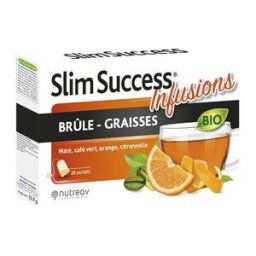 Nutreov Slim Success Brûleur Graisse Infusion Bio 20 Sachets