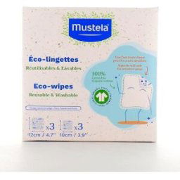 Mustela Bebé Eco-Lingettes Réutilisables Lavables 6uts