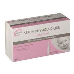 Cooper Babysoin Sérum Physiologique 40 unidoses