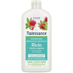 Natessance Shampooing Réparateur à l'Huile de Ricin et Kératine Végétale 500ml