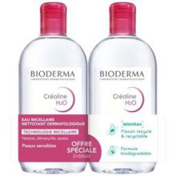 Bioderma Créaline H2O Eau Micellaire Démaquillante 2x500ml