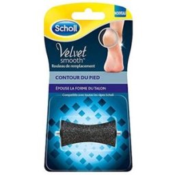 Scholl Velvet Smooth Rouleau de Remplacement Contour Pied 1ut