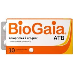 BioGaia ATB Comprimés Citron 10 Comprimés À Croquer