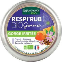 Santarome Respi'rub Bio Gommes Gorge Irritée 45uts