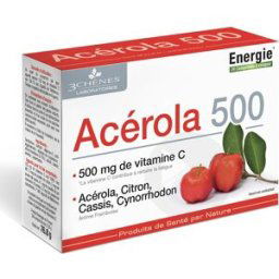 ACEROLA 500 3 Chênes Acérola 500 24 Comprimés à croquer