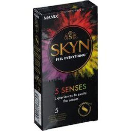 Manix Skyn 5 Sens Boite De 5 Preservatifs Sans Latex