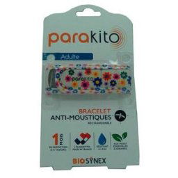 Para'kito Bracelet Anti-moustiques Adulte Fun Fleur 1ut