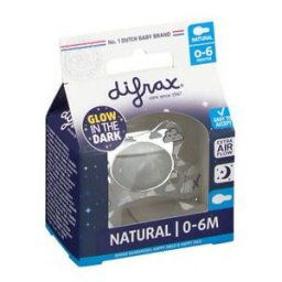 Difrax Sucette Natural 0-6 Nuit