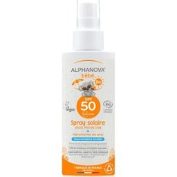Alphanova Kids Alphanova Bébé Bio Spray Solaire SPF50 125ml