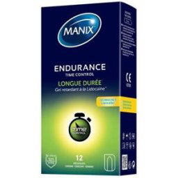 Manix Endurance Time Control Longue Durée 12 Préservatifs