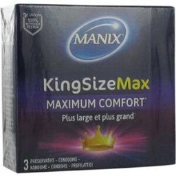 Manix Préservatifs King Size Maximum Comfort 3unts
