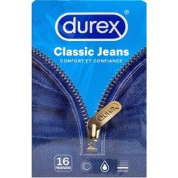 Durex Classic Jeans Préservatifs 16 unités