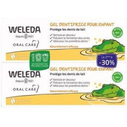 Weleda dentifrice gel pour enfant 2 x 50ml