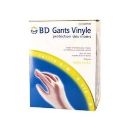 BD Gant Vinyl S/Latex L/Xl 50
