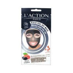 Mathieu Labo Valdispharm L'Action Masque Noir Pell Off Charbon 3 sachets