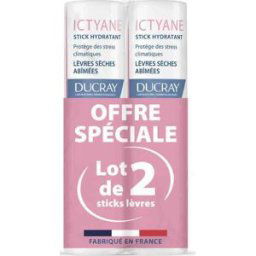 Ducray Ictyane Pack Stick Hydratant Lévres Séches 2x3g