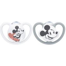 Nuk Space Mickey Soother 0-6M 2 Unités