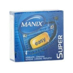 ANSELL Manix Super Easy Boîte de 4 préservatifs