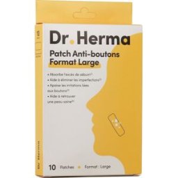 Dr. Herma Patch Anti-Boutons Format Large 10 Patches