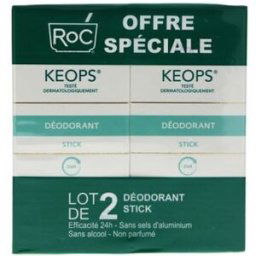 Keops Roc Déodorant en stick 2x40ml