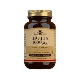 Solgar Biotine 1000Mcg (Vitamine B8) 50 gélules Végétales