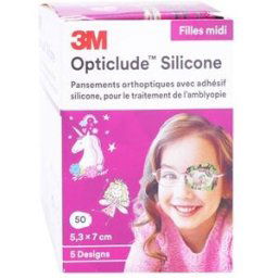 3M Opticlude Girl Pans Orthopt Silic Midi 50uts