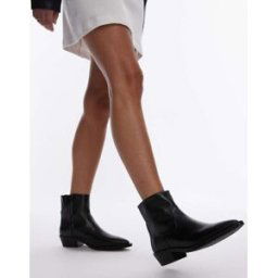 & Other Stories - Bottines style santiags en cuir - Noir Noir 36 female