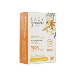 Lady Green Savon Saponifié à Froid Soin Surgras Nourissant Visage & Corps - Pain 100 g